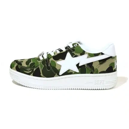 ABC CAMO CANVAS BAPESTA LOW SNEAKERS