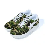 ABC CAMO CANVAS BAPESTA LOW SNEAKERS