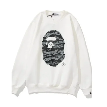 Printed A Bathing Ape X Undefeated Five Bars Sweatshirts