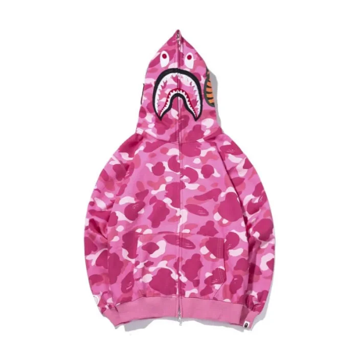 A Bathing Ape Bape Shark Camouflage Sweatshirt Hoodie