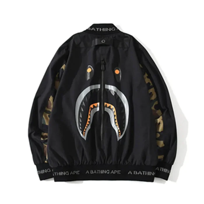 A Bathing Ape Bape Camo Shark Zip Up Jacket